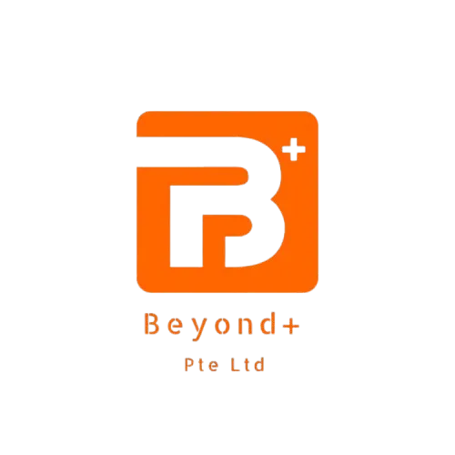 Beyond+ Pte Ltd logo: stylized "B" in orange square.